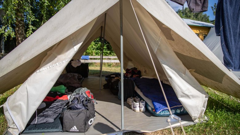 Tent view junior camp, © Waldviertler Jugenddorf Allentsteig Tent view junior camp, © Waldviertler Jugenddorf Allentsteig