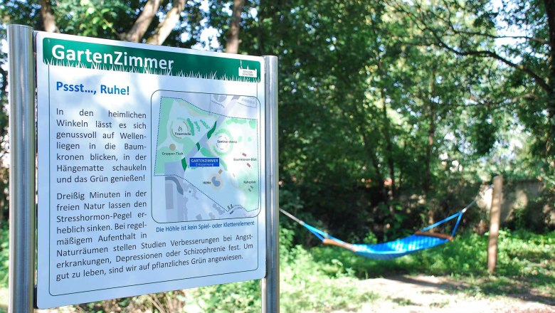 Ruhebereiche im Therapiegarten Schloss Schiltern, © PSZ Ruhebereiche im Therapiegarten Schloss Schiltern, © PSZ