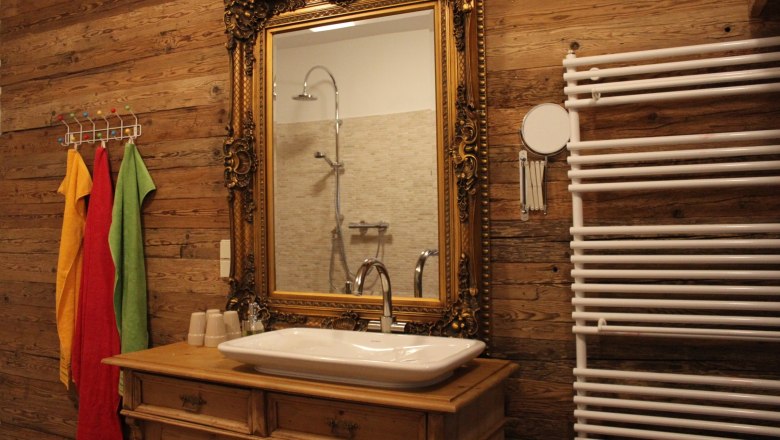 Bathroom, vacation apartment Försterstube, © Marianne Schmid Bathroom, vacation apartment Försterstube, © Marianne Schmid