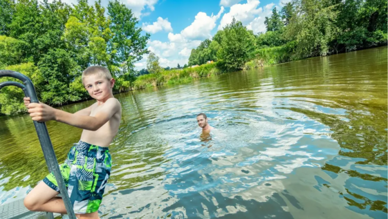 Thaya river pool and beach volleyball court, © Zukuntsraum Thaya Thaya river pool and beach volleyball court, © Zukuntsraum Thaya