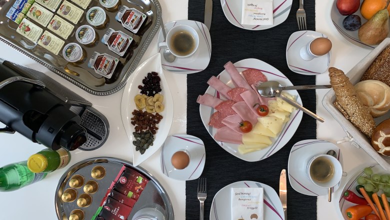 Privates Frühstück im eigenen Apartment, © Mag. Marc Droll Privates Frühstück im eigenen Apartment, © Mag. Marc Droll