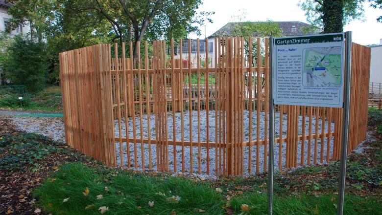 Therapiegarten Schloss Schiltern, Seminararena im Gartenzimmer, © PSZ Therapiegarten Schloss Schiltern, Seminararena im Gartenzimmer, © PSZ