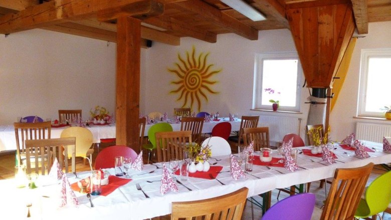 Feiern in der Gauguschmühle, © Waldviertler Seminarhaus Gauguschmühle Feiern in der Gauguschmühle, © Waldviertler Seminarhaus Gauguschmühle