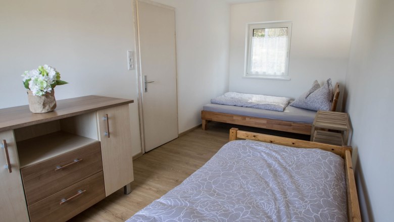 Innenansicht Schlafraum 2, © Chalet-Nordwald, Fotograf Angela Hauler Innenansicht Schlafraum 2, © Chalet-Nordwald, Fotograf Angela Hauler