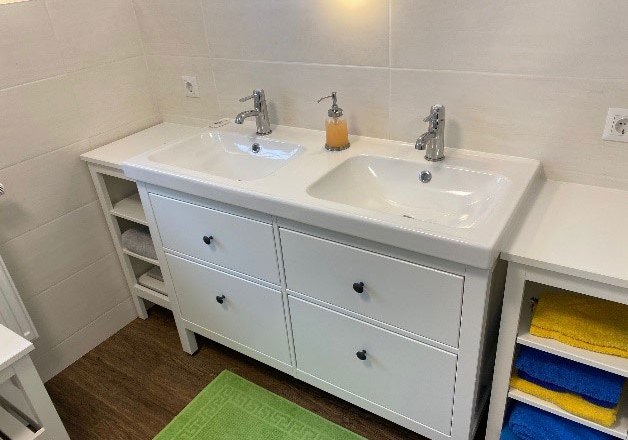 Badezimmer, © Ferienhaus Hirschenwies, Fotograf Walter Eichner Badezimmer, © Ferienhaus Hirschenwies, Fotograf Walter Eichner