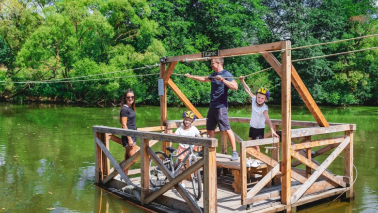 Flussbad und Beachvolleyballplatz Thaya, © Zukuntsraum Thaya Flussbad und Beachvolleyballplatz Thaya, © Zukuntsraum Thaya