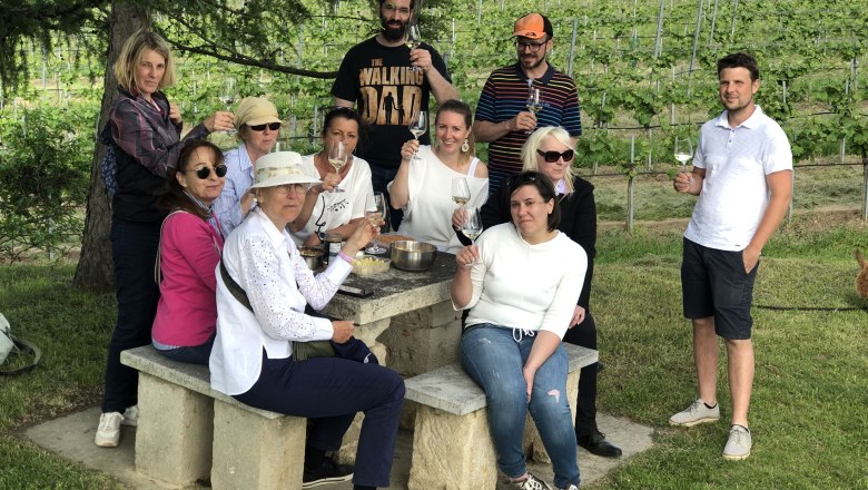 Wine experience hike with alpacas, © Kamptal Alpakas, Herr Popp Wine experience hike with alpacas, © Kamptal Alpakas, Herr Popp