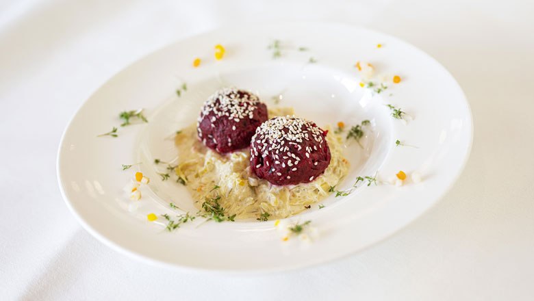 Rote-Rüben-Knödel, © Moorheilbad Harbach Rote-Rüben-Knödel, © Moorheilbad Harbach