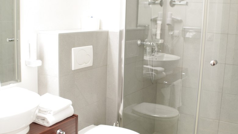 Bad in den Hotelzimmern, © Hotel-Restaurant Liebnitzmühle Bad in den Hotelzimmern, © Hotel-Restaurant Liebnitzmühle