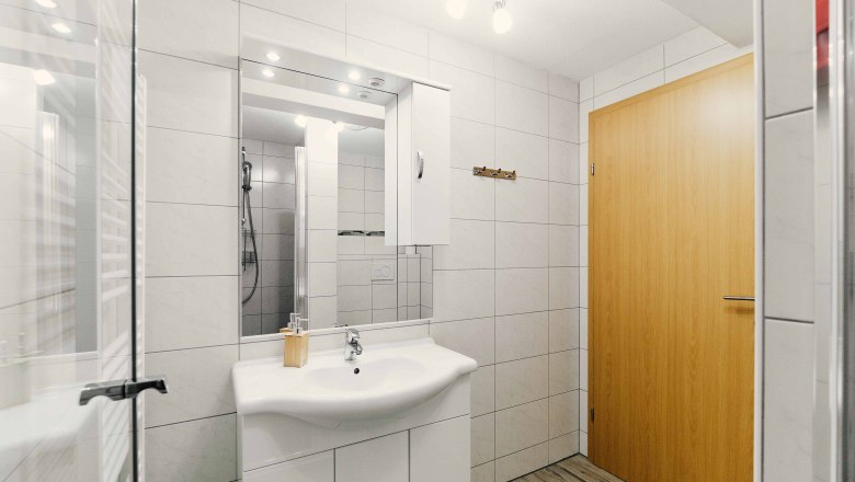 Bad der Ferienwohnung Mukuhli, © Biohof Hammerschmidt