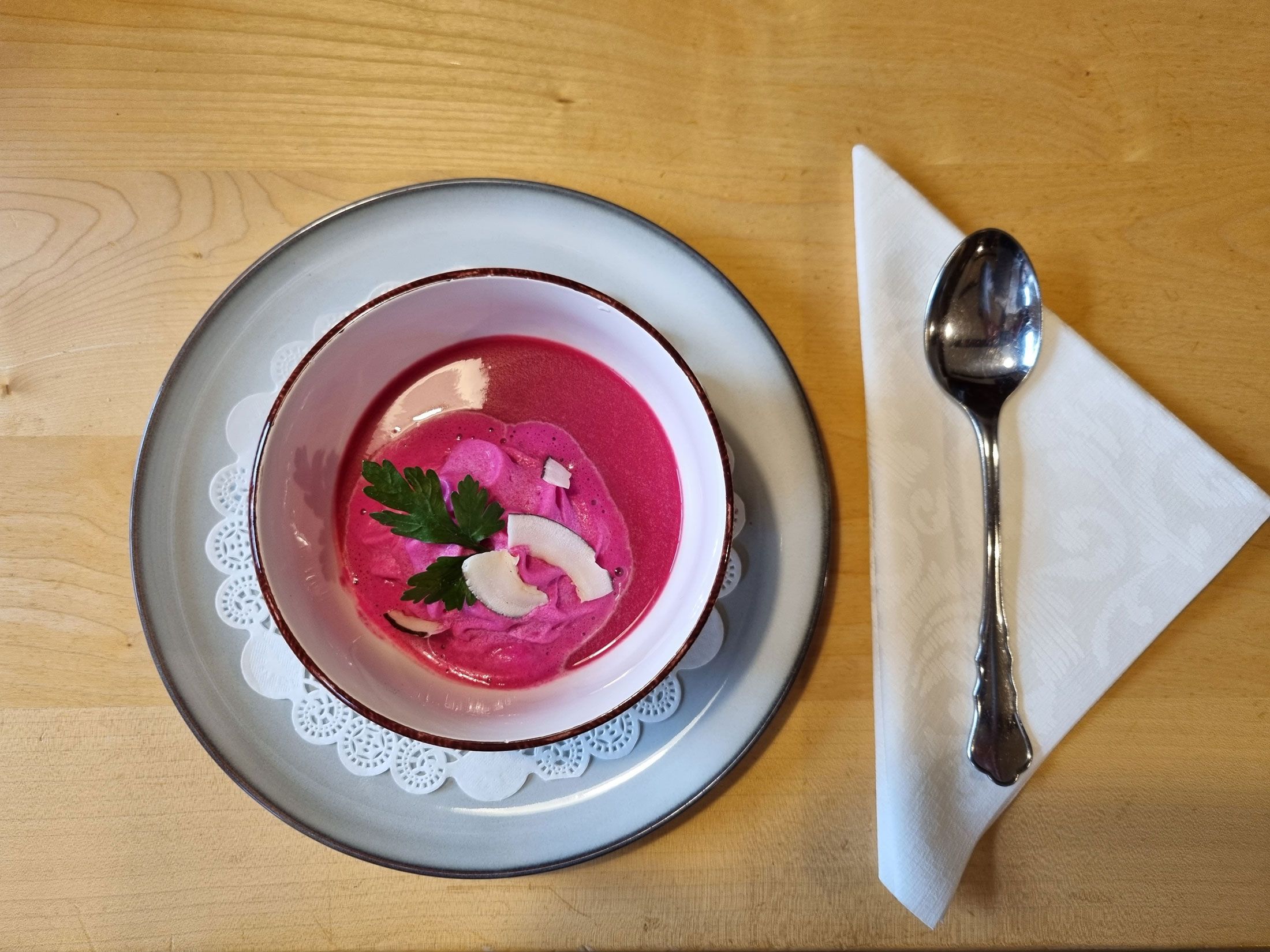 Vegane Rote Rüben Kokos Suppe