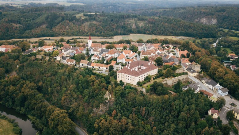 Drosendorf von oben, © Waldviertel Tourismus, contentkumpaneiGollner