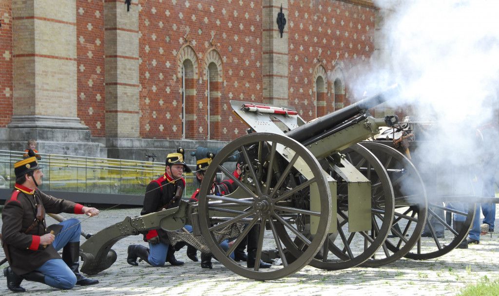Militärhistorische Vorführung