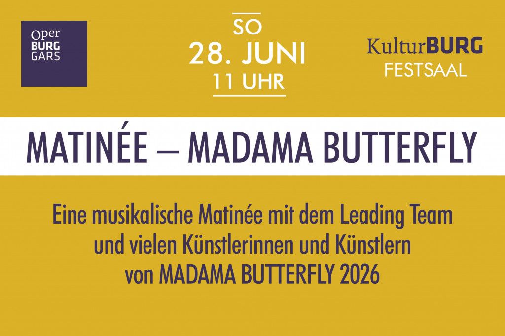 MATINÉE – MADAMA BUTTERFLY