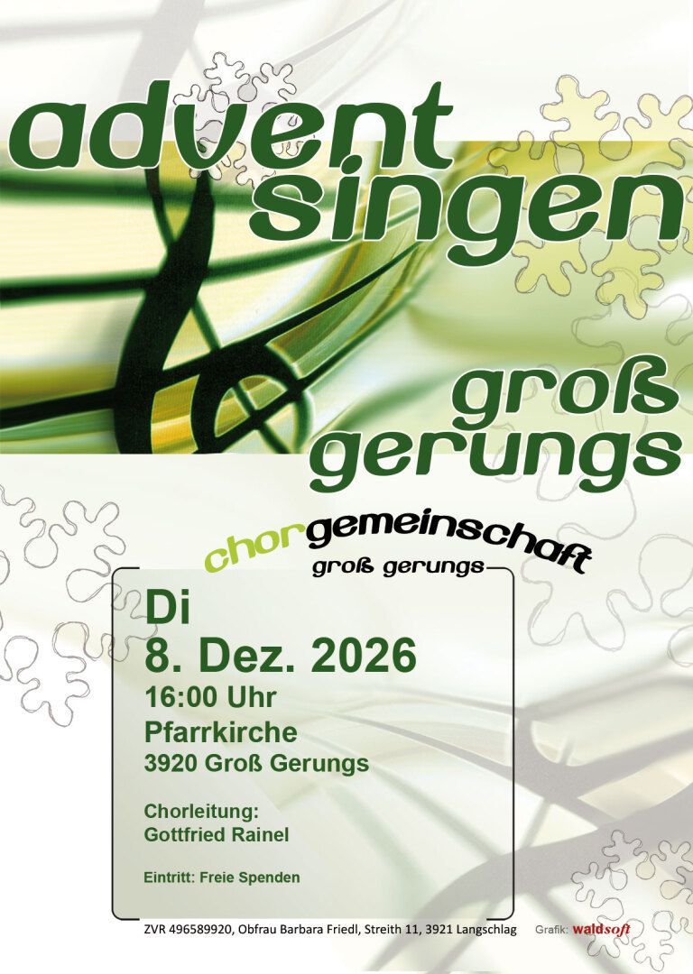 Adventkonzert-Plakat