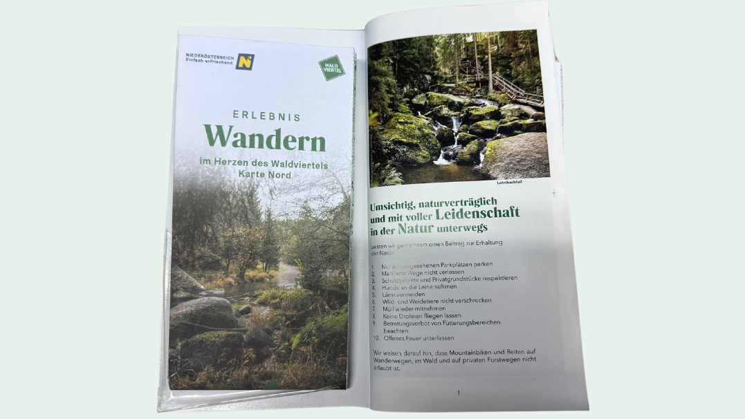 Cover Wanderkarte - Im Herzen des Waldviertels