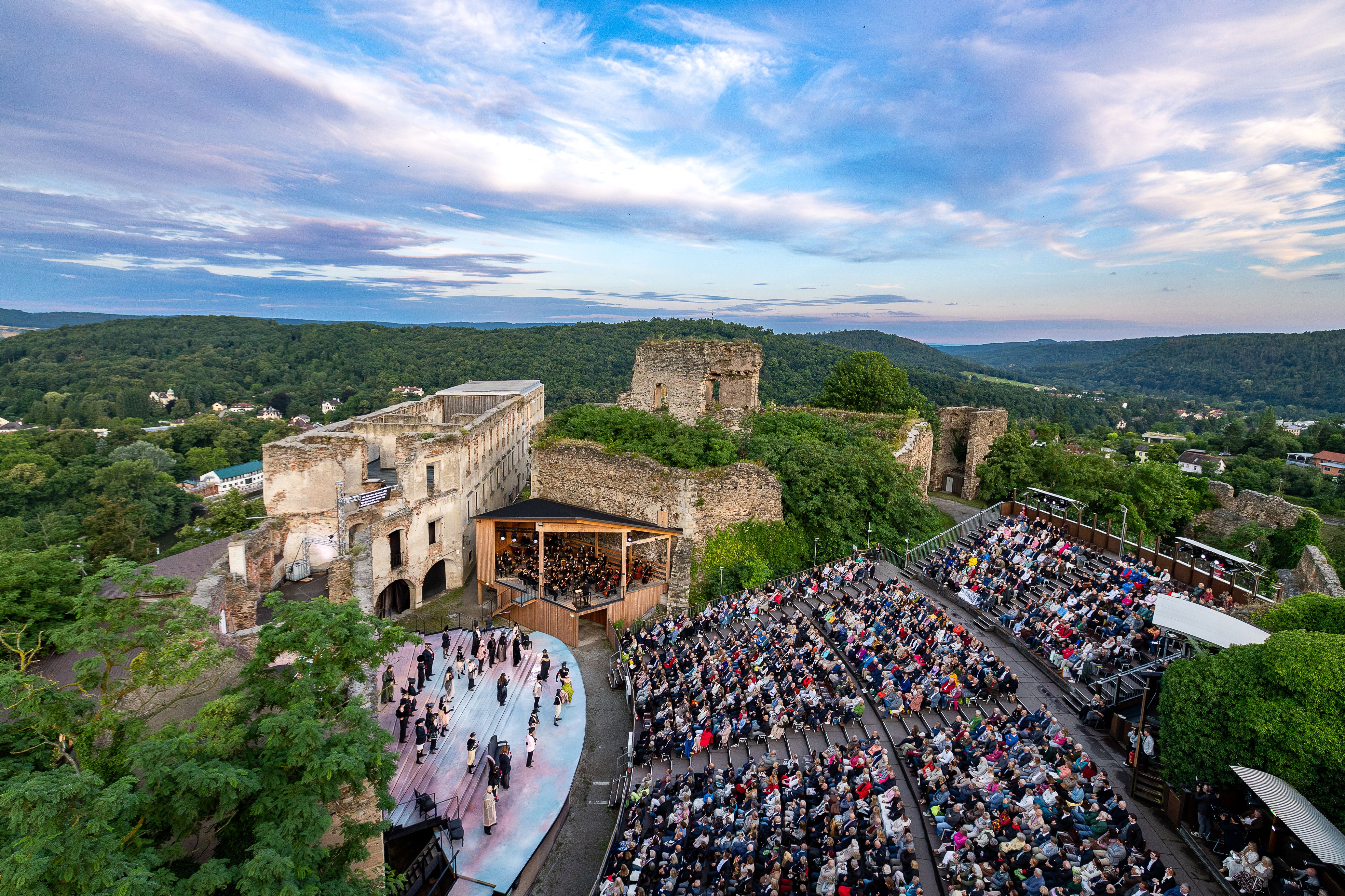 Übersichtsaufnahme der Burg Gars 