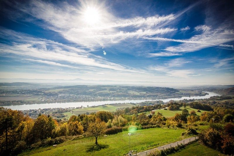 Ausblick von Maria Taferl auf den Nibelungengau und Donau