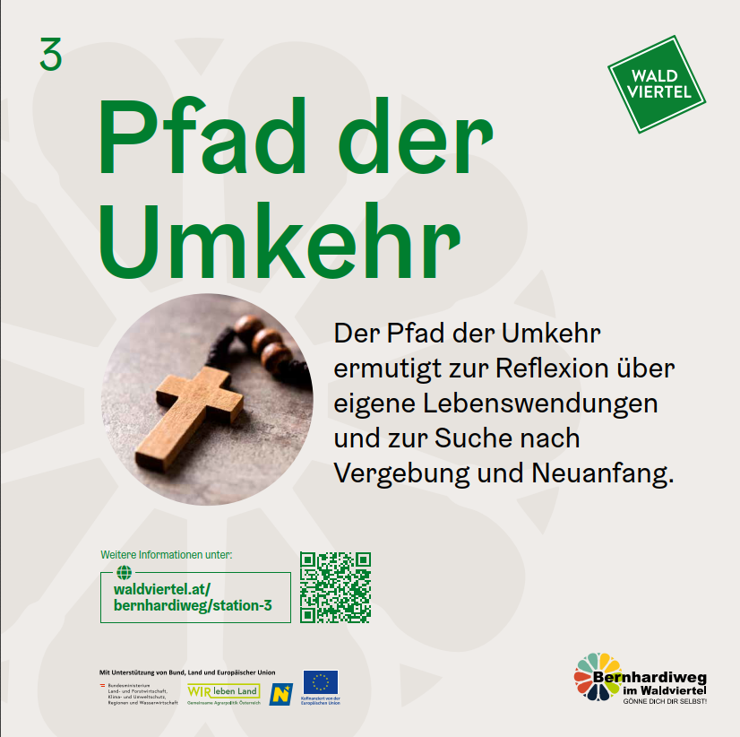 Informationstafel Pfad der Umkehr