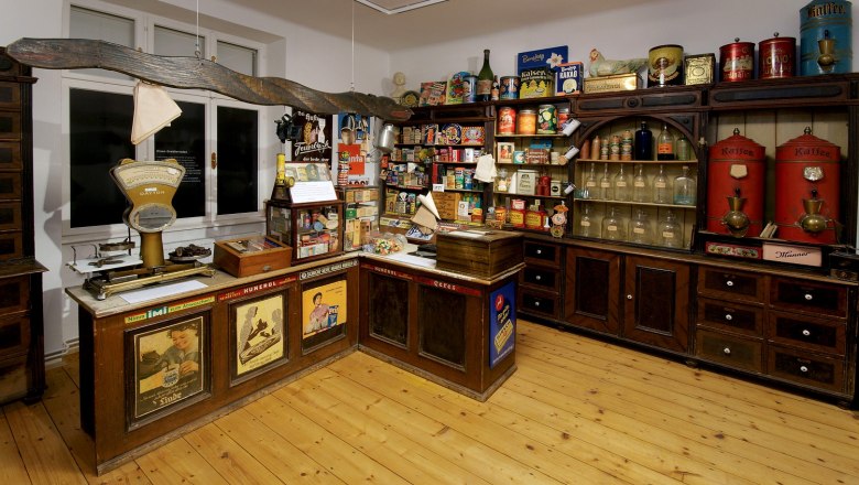Historischer Tante-Emma-Laden im Stadtmuseum Waidhofen an der Thaya.