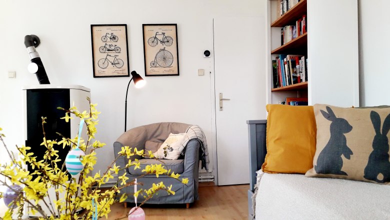 Reading corner next to the Swedish stove, © U.E.