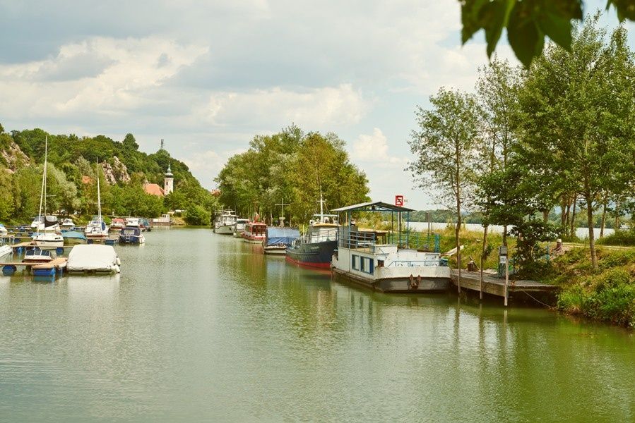 Hafen in Marbach