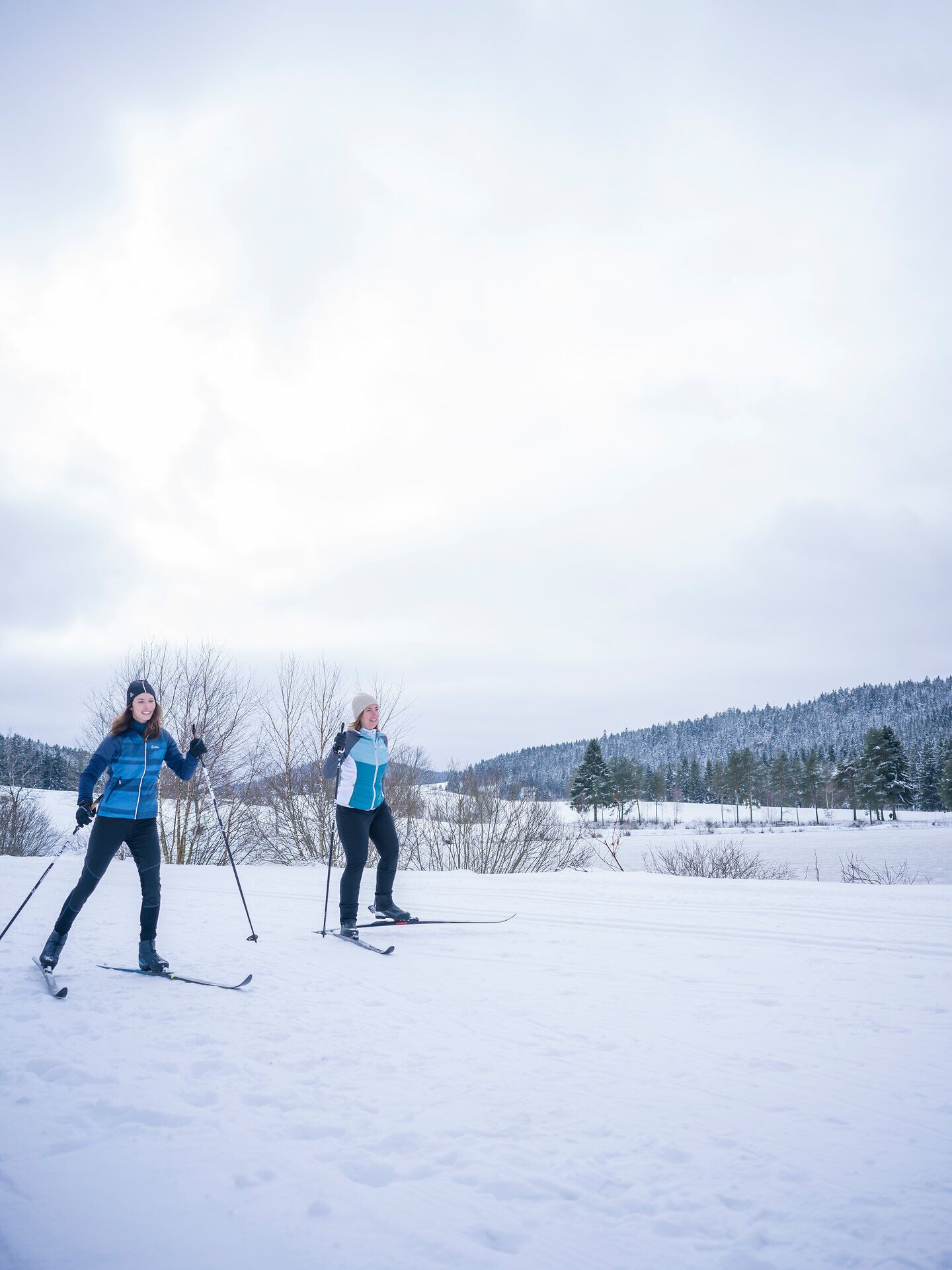 Wintersport im Waldviertel, Winter, Frauenwieserteich, Langlaufen, Skaten