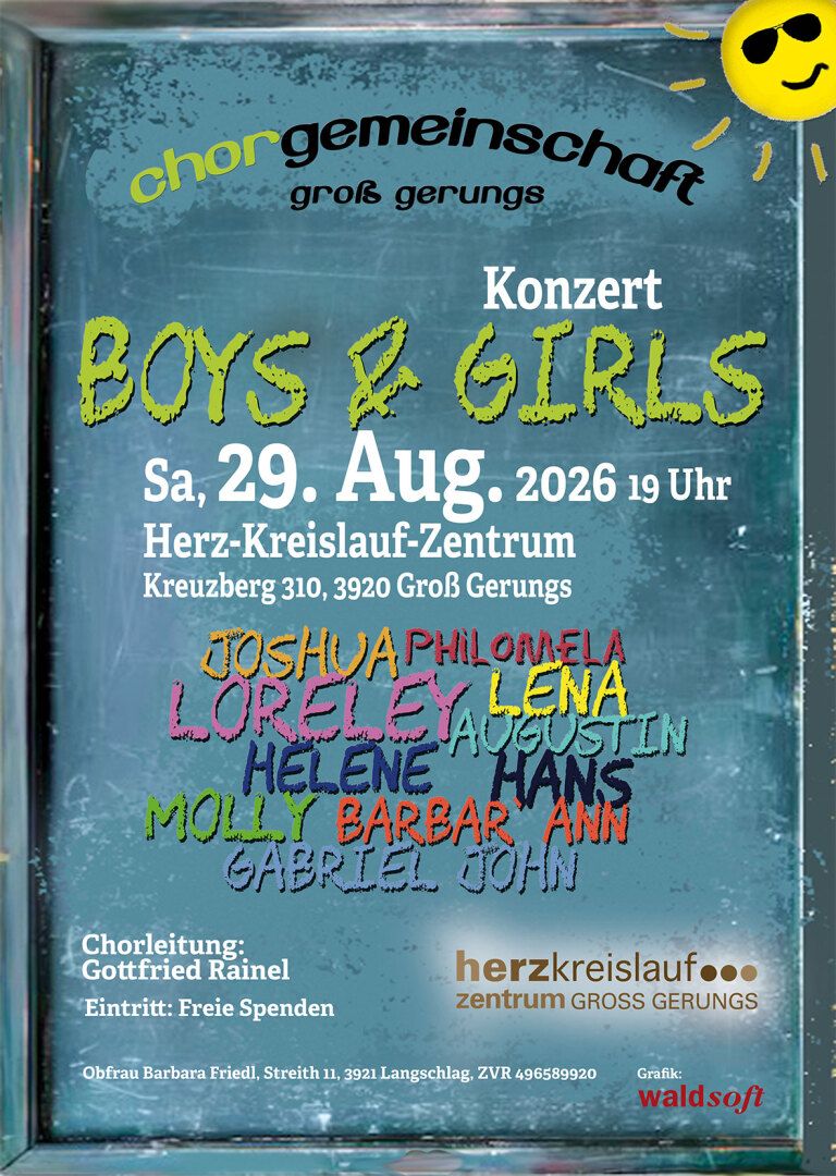 Sommerkonzert Chorgemeinschaft Groß Gerungs