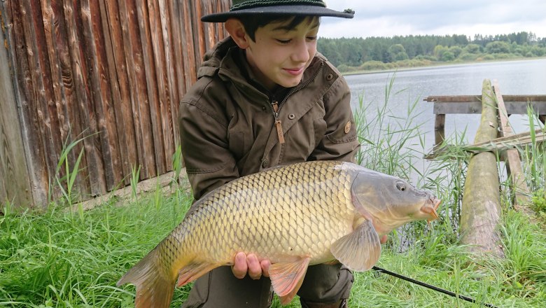 Fischen am Stausee, © Bernhard Berger