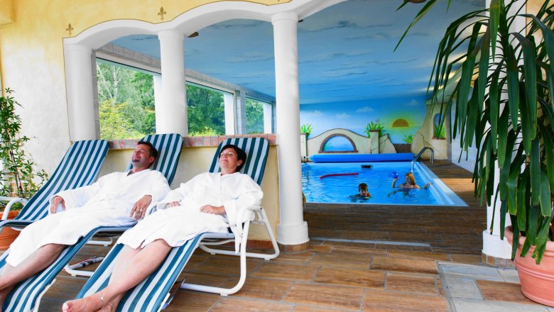 Wellnessbereich, © Märchenhotel Waldpension Nebelstein