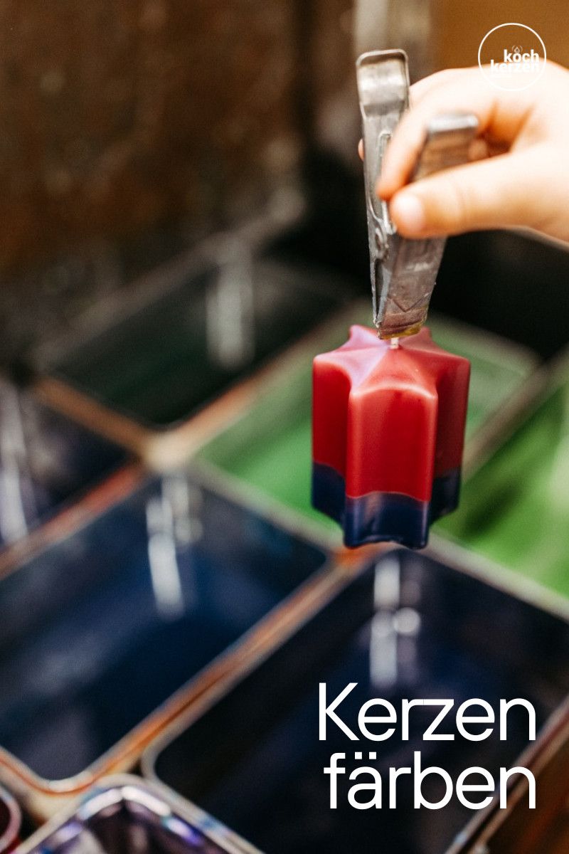 Kerzen Färben