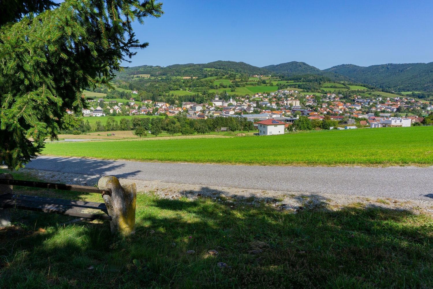 Vor Krempersbach - Blick auf Pöggstall