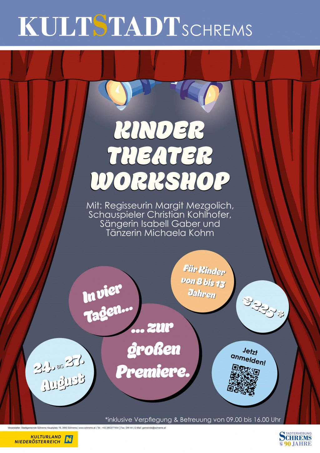 Infoplakat Kindertheater Workshop