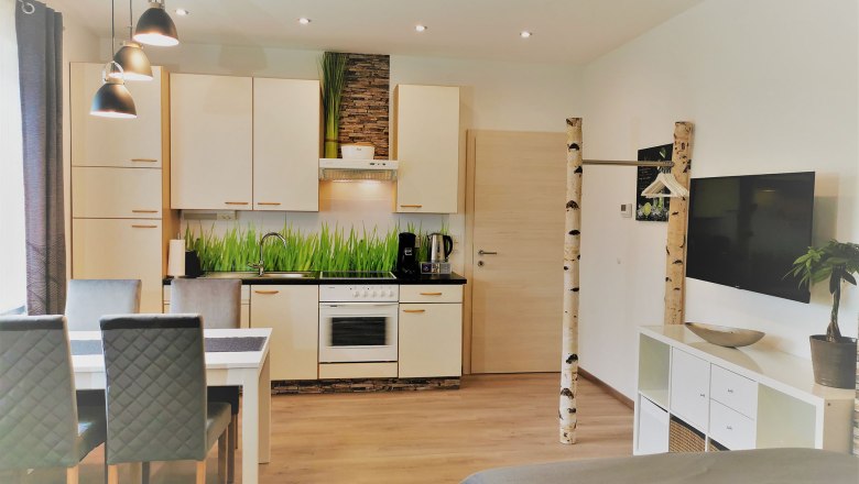 Kitchen unit, © Apartment Sonne, Fotograf Mag. Verena Schrammel