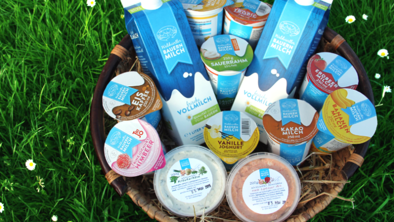 Waldviertler Bauernmilch Produktkorb, &copy; Waldviertler Bauernmilch