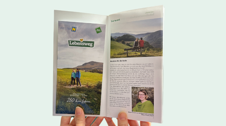 Wanderkarte Lebensweg, © Waldviertel Tourismus, Julia Unger