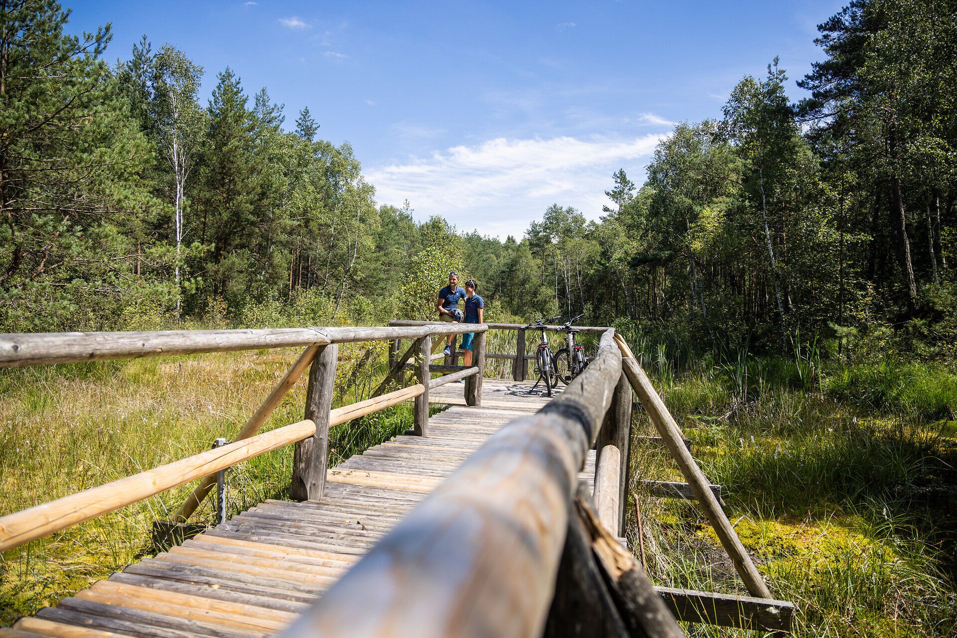 Rad fahren, Wasserlandschaftsradweg, Waldviertel, Naturpark Hochmoor Schrems