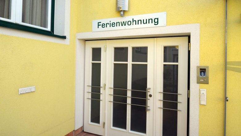 Fewo Haupteingang, © Regina Petric