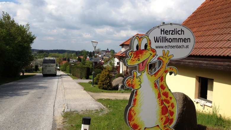 Echsi - unser Maskottchen, &copy; Marktgemeinde Echsenbach
