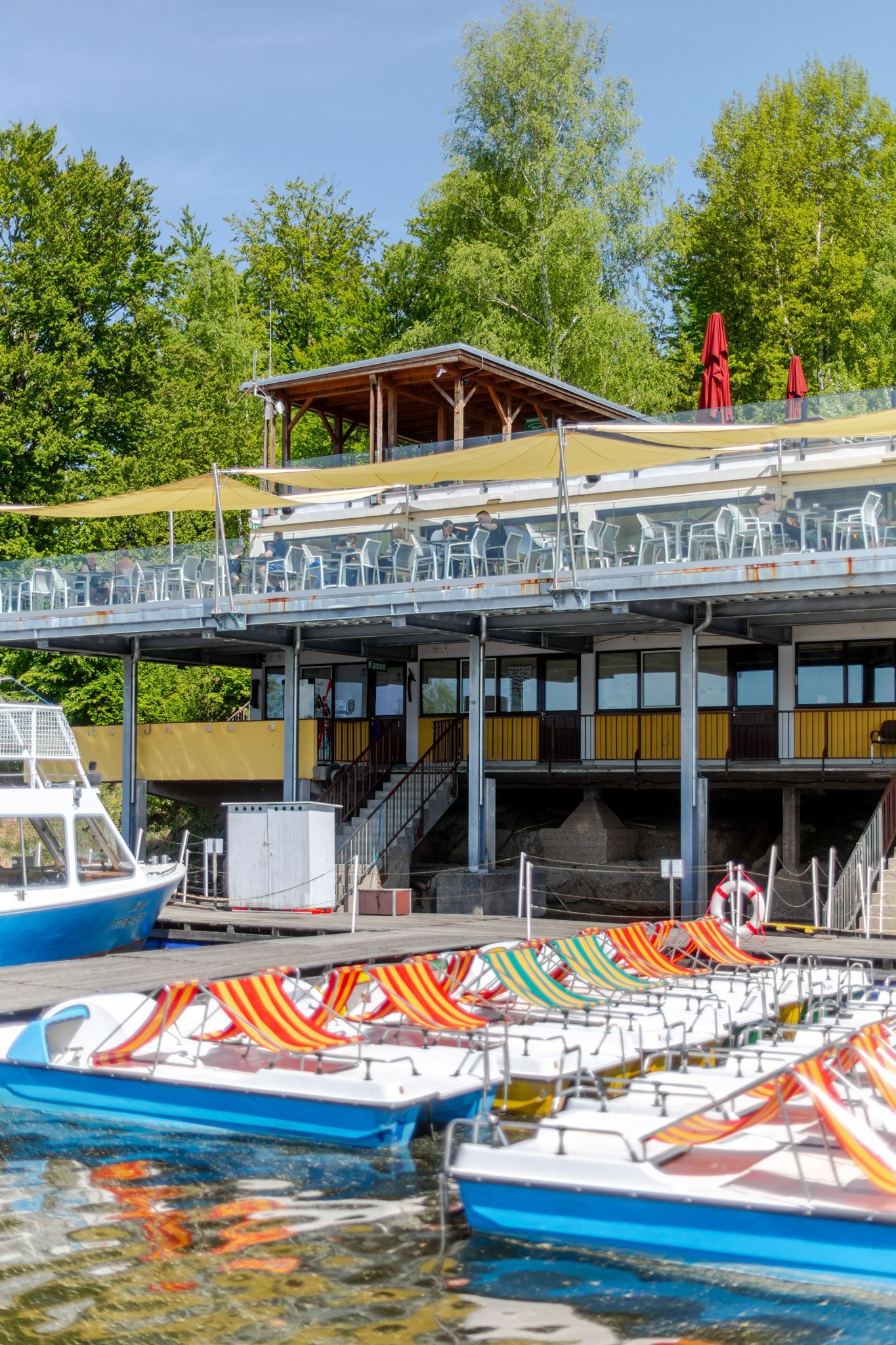 Seerestaurant - Bootsverleih - Seeterrasse