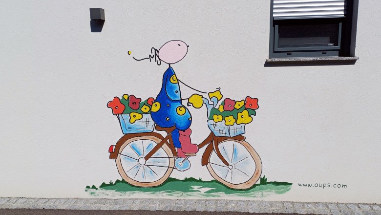 Ein lieber Gruß an unsere Radfahrer..., © Martina Bachzelt