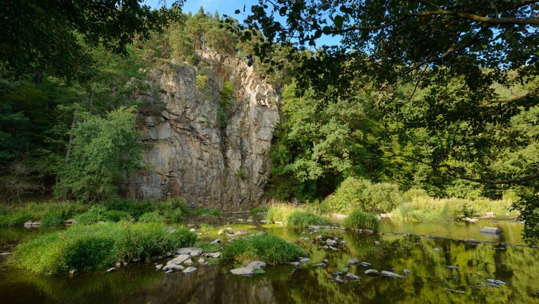 Felswand bei Hahnmühle, © Waldviertel Tourismus, Matthias Schickhofer