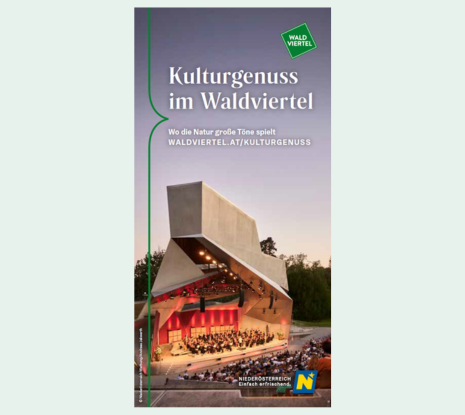 Cover Folder Kulturgenuss im Waldviertel