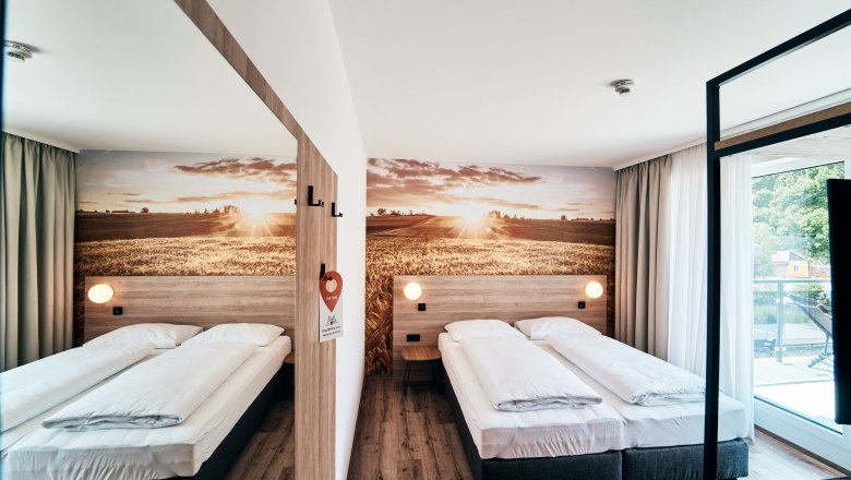 Doppelzimmer Terasse, © I'm Inn Zwettl, Fotograf Patrick Weichmann