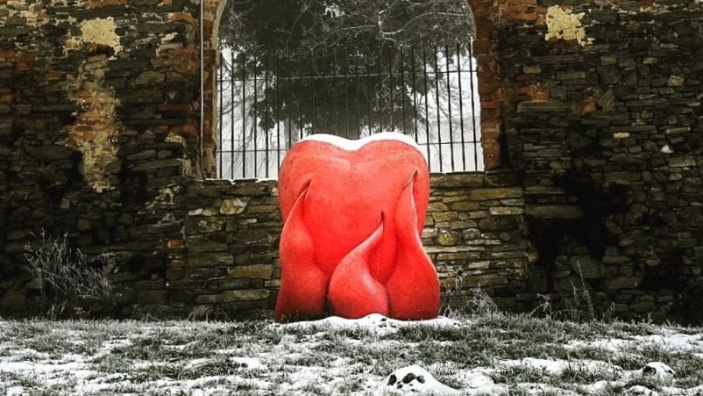 Brennendes Herz im Winter © Natascha Zickbauer, © Natascha Zickbauer